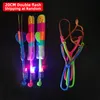LED Işık Çubukları Açık Slings Roket Bambu Yapanma Paraşüt Çekim Atışı Uçan Oklar Çocuk Oyuncakları Çocuk Hediyeleri 230605
