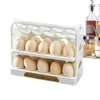 Storage Bottles Refrigerator Egg Organizer Tray Rack For Fridge Side Doors With 3 Layers Kitchen Gadget Eggs Organization