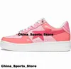 Кроссовки A Bathing Ape BapeSta Low Us12 Размер обуви 12 Мужские повседневные кроссовки Us 12 для тренажерного зала Дизайнер Eur 46 Женские Chaussures Camo Combo Розовый Желтый Бег Теннис Zapatos