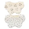 Bavaglini Panni Cute Feeding Cotton Petal Cartoon Car Print Asciugamano saliva Neonatale Soft Burp Fabric Bavaglino coreano G220605