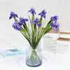 Fiori decorativi 1pc Real Touch Irlanda Iris PU Fiore artificiale Fai da te Casa El Disposizione floreale Ornamento Decorazione sala matrimoni Falso