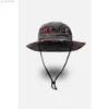Sombrero de pescador Vintage Drstring para hombres y mujeres en primavera y verano, sombrero de pesca con protector solar para exteriores, sombrero de vaquero occidental, marea L230523