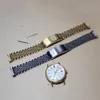 18 20 mm srebrne złote pasy zegarkowe Solid Stal nierdzewna 316L z pustym linkiem luksusowe opaski zegarkowe Bransoletka klamra dla ome 302n