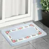 Mattor Floral Bath Mat Pretty Rural Style Romantic Rose Flower Rug Non-Slip Super Soft Badrumsmattor Duschmatta