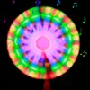 LED -lätta pinnar LED Glödande väderkvarn Toy Flashing Up Spinning Music Strip Child Gift 230605