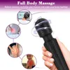 Wand Massager med 20 vibrationslägen 8 Vibration Intensiteter Portabla handhållna uppladdningsbara massager av trådlösa L230523