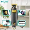 Hårtrimmer VGR Hårklippare laddningsbar hårtrimmer trådlös hårklippmaskin Bald Huvud Haircut Electric 0mm Cutting Blade V-192 230613