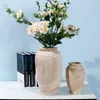 花瓶3倍の木製の花瓶の装飾リビングルームテーブルソリッドウッドウェアフラワーボトル飾りの家