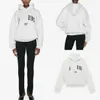 Kadın Tasarımcı Hoodie Sport Klasik Kapüşonlu Baskı Polar Sweatshirt Gri Moda Hoodies Kazak