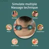 Portable Electric Neck Massager Micro-current Cervical Spine Massager Hot Compress Smart Neck Massage Relaxation Tool L230523