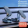 Mocowania telefonu komórkowego Uchwyty Składany magnetyczny uchwyt telefonu w samochodowym GPS Magna Magnet Magnet Stojak na telefon komórkowy Przenośna obsługa mobilna samochodu dla R230605