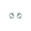 Boucles d'oreilles étoile de mer coquille étoile perle strass pour femmes élégant doux doux romantique coréen esthétique bijoux
