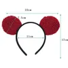 Akcesoria do włosów Dorośli Plush Cartoon Animal Hairband jagnięce uszy niedźwiedzie opaski na głowę przyjęcie urodzinowe cosplay kostium Halloween Boże Narodzenie