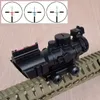 Taktyczne 4x32 Acog RiflesCope Picatinny Rail Optics Zakres FIBER PRZEDNI ZTOROWY ŻELWY ŻELWIEJ SWOCKO DO ŁAGIOWANIA SNIPER 4X