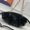 Designer Underarm Package Hobo Shoulder Bag Chain Handbag Plain Cowhide Material Genuine Leather Fashion Letter Printing Zipper Open Women High Quality Hand Bags