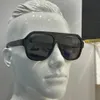 4433 Óculos de Sol Piloto Flat Top Brilhante Preto/Cinza Óculos de Sol Masculinos de Verão Gafas de Sol Óculos de sol Sonnenbrille Óculos UV400 com Caixa