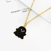 Chains Cute Black And White Ghost Pendant Necklaces For Women Men Friend Lovely Couple Necklace Fashion Jewelry