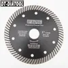 Części dtdiatool 10 sztuki 125 mm/5 "Diamond Super cienki tarczę tarczowe łopatki do ceramicznego granitu suchego/mokrego turbo ostrza nudne 7/8"