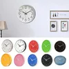 Wall Clocks 10 Inch Clock Round Hanging Noiseless 3D Number Precise Anti-fog Mirror Surface Quartz Household Supplies Home Accessories