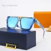 Gafas de sol de diseñador Sunglass para hombre para mujer Summer Drive Gafas de sol Mujer Retro Square Polarized Eyewear Luxury With Box Eyeglasses