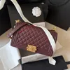 Дизайнерская сумка на плечо классическая роскошная цепная модная бренда кошелек винтажные дамы коричневая кожаная сумочка дизайнерская сумка для плеча 2023
