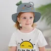 Beralar Cap Sun Toddler Çocuklar Erkekler Şapka Kızlar Şapkalar Kova Bebek Desen Baskı Beyzbol Kapaklar Pens Kadınlar için Gravely