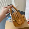 2023 boston mini bolsa de ombro feminina bolsa de couro real genuíno travesseiro bolsa de alça bolsas femininas tote mc estampagem de luxo bolsas femininas de grife com cavalo