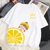 T-Shirt 2023 Summer Cotton White Loose Harajuku Y2K Clothing Kawaii Strawberry Girls' Short Sleeve T-shirt Women's Top P230603