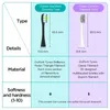 Escova de dentes oclean x pro elite/x pro/f1/ar 2/um 2/4pcs escova de reposição de cabeças para escova de dentes de dentes elétricos cabeças de pincel de dentes profundas