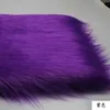生地4種類の紫色の長さ12cmの杭毛皮の毛皮ファブリックソフトプラッシュフェイクファブリック縫製Diy Toy Home背景飾り布