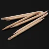 Wholesale 600x ORANGE WOOD CUTICLE STICKS HOOF PUSHER NAIL TOOL MANICURE PEDICURE NAIL ART