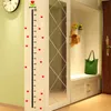 Love Heart Height Measure Wall Stickers Home Decor DIY Simple Chart Ruler Decoration For Kids Rooms Decals Wall Art 20-200cm