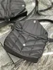 10A 미러 품질의 고품질 Loulou Puffer Bags 34cm MSENGER 가방 퀼트 지갑 여성 나일론 핸드백 크로스 바디 스트랩 체인 가방 검은 Hardwaredyco