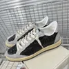 Designer di lusso allacciato su scarpe da tennis basse da tennis da donna marca maschile per allenatori casual scarpe sneakers paillettes classiche white do sporco scarpe atletiche sportive scarpe sportive all'aperto