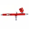 Spreypistolen 1pc Airbrush Aracı Çift Eylem Yerçekimi Besleme 0.3mm Nozul Sprey Airbrush Tırnak Sanatı Boya Dövme Aracı Kiti Mayitr