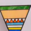 Wall Lamps Exotic Tiffany Glass Mirror Lamp Bathroom Cabinet Decor Vintage Pyramid Colorful 3 Heads Porch Light 1142