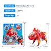 Figurines jouets d'action PETRONIX DEFENDERS Max Mode Pet Pup-E 2-EN-1 TRANSFORMER Du chien animal de compagnie à l'avion Action Figure Transformer Anime Kid Toy Gift 230605