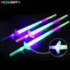LED Light Sticks 4 sekcja rozszerzona glow miecz dla dzieci Flashing Stick Concert Party Props Kolny świetny prezent dla dzieci 230605