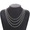 Chains 55-70 Cm Men's Personality Fashion Golden Necklace Chain Simple Versatile Jewelry Vintage Accessory