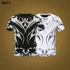 Филипп простая футболка PP Mens Designer Tshirts Brand Clothing Мужская страза График-футболка с печено