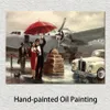Transkontynentalny Lot Brent Ostainton Malarstwo Współczesne płótno sztuka ręcznie malowana grafika oleju wystrój domu