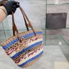 Shoulder Bag Women Beach Bag Fashion Tote Handbag Designer Bags High Quality Casual Grass Woven Handbags Party Essential 240129