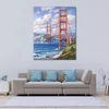 Handgjorda dukkonst Golden Gate Sung Kim målning Matsal med impressionistisk landskapsdekor