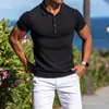 Camisas casuais masculinas da moda masculina verão pulôver camisa macia para exercícios de manga curta esportiva