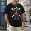 Herren Polos Ullr T-Shirt Gott des Bogenschießens Hemd Nordisches Jagd-Wikinger-Ski-T-Shirt Übergroßes T Ästhetische Kleidung Herren-T-Shirts
