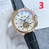 2023 Hommes Femmes Business Tourbillon Automatique Mécanique Amoureux Montres-bracelets En Acier Inoxydable Bleu Montre Aiguille Saphir Lentille Profonde Étanche Mode Cadeau Montres