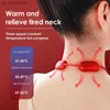 Przenośny wisiorek masażer Smart Mini Portable Hot Compress Scyk Massager Podwójny impuls wisiorek Masaż Instrument L230523