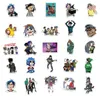 50pcs Gorillaz 스티커 Murdoc Noodle Russel Rock Band Graffiti Kids 장난감 스케이트 보드 자동차 오토바이 자전거 스티커 데스칼 도매