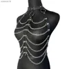 Ketting Lederen Borst Harnas Vrouwen Sexy Fetish Lingerie Body Bondage Kooi Jarretellegordel Bretels Erotische Kousen Gothic Kleding L230518