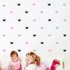15 pièces/ensemble couronne Stickers muraux chambre d'enfant décorer Stickers muraux princesse bébé chambre décoration murale vinyle autocollant mural pour chambres d'enfants
